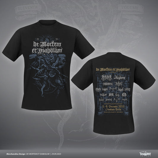 De Mortem Et Diabolum Festival-Shirt 2025 (blau) - Gutschein
