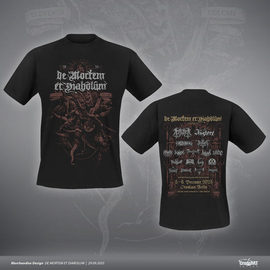 De Mortem Et Diabolum Festival-Shirt 2025 (rot) - Gutschein