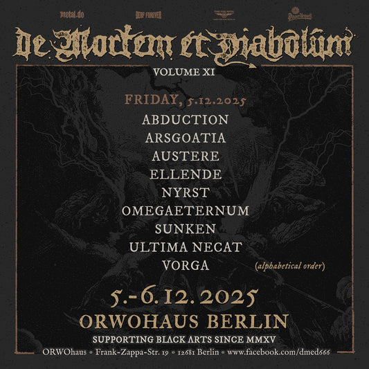 DE MORTEM ET DIABOLUM 2025 – Vol. XI – Tageskarte Freitag