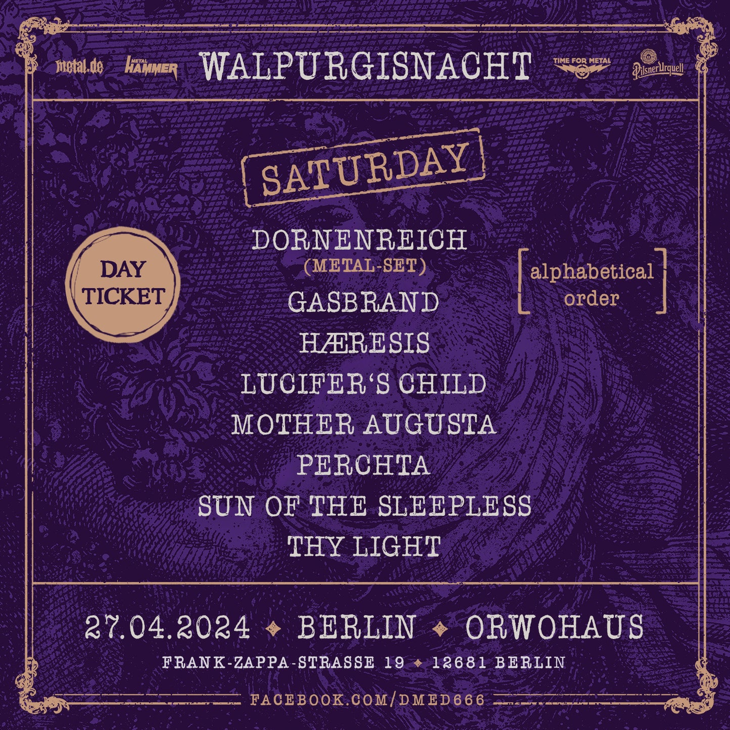 Walpurgisnacht 2024 – Vol. III – Tageskarte Samstag