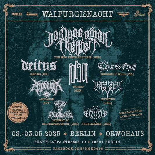Shop: De Mortem Et Diabolum und Walpurgisnacht – Tickets – De Mortem Et ...