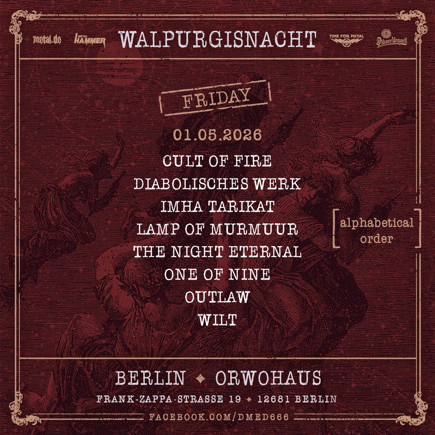 WALPURGISNACHT 2026 – Tageskarte Freitag