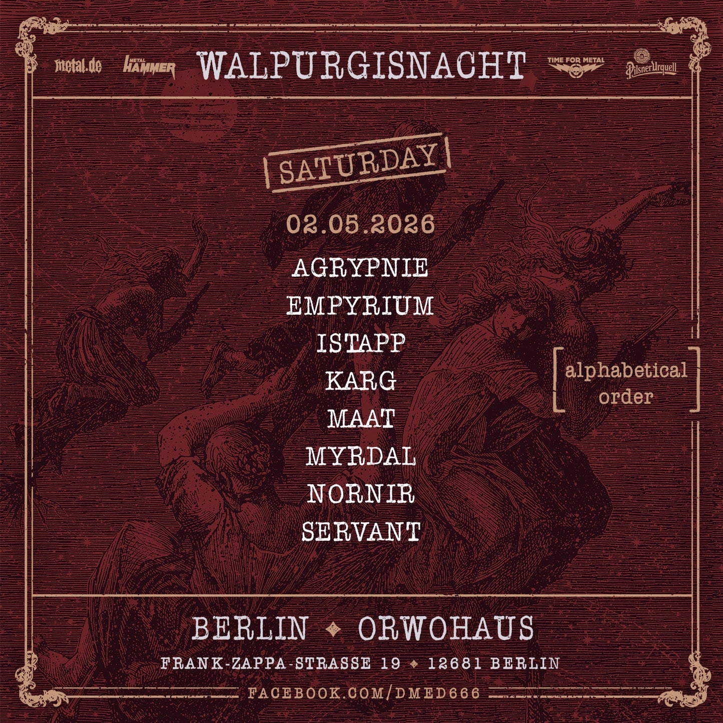 WALPURGISNACHT 2026 – Tageskarte Samstag